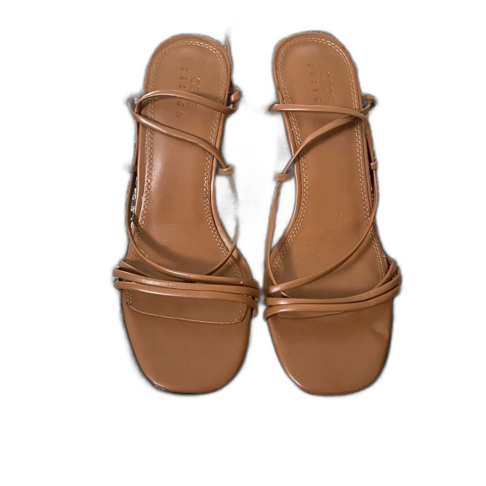 ASOS DESIGN Haven strappy kitten 3 inch heel sandals 8